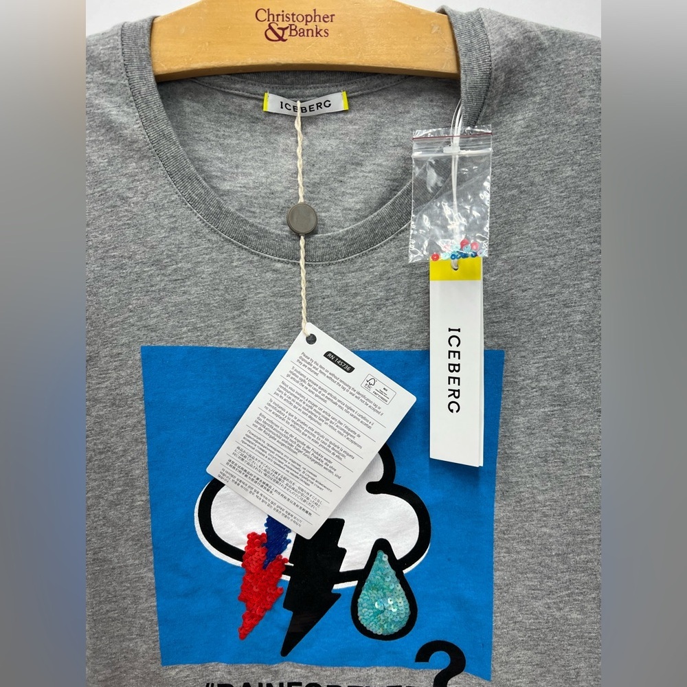 Iceberg forever rain shirt, Italian brand size 38/ US small - Picture 7 of 11